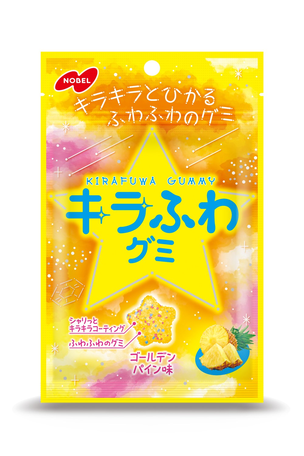 诺贝尔星空糖三口味齐：汽水、巨峰与黄金菠萝